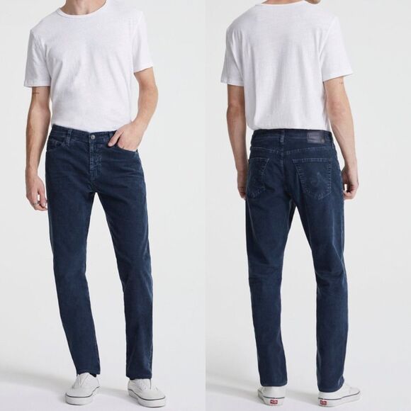 AG Adriano Goldschmied Men’s Everett Slim Straight Corduroy Pants - Picture 1 of 13